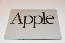 Vintage Rectangular Script Apple Logo Mouse Pad 7