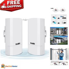 Reliable 2-Pack 300Mbps Weatherproof Wireless Bridge for Outdoor Connectivity picture