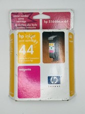 NOS GENUINE HP 44 Yellow Magenta Cyan Ink Cartridges (HP 51644Y 51644M 51664C) picture