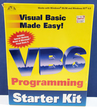 Visual Basic Made Easy VB6 Programming Starter Kit PC Big Box NEW SEALED CompUSA picture