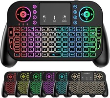 Mini Wireless Keyboard Touchpad 2.4GHz Bluetooth Backlit for Smart TV PC picture