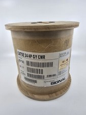 500 ft. South wire SIGNAL Gray 24/4P Solid CU CAT5e CMR (Riser) Data Cable New picture