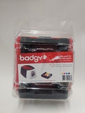 Genuine Evolis CBGP0001C Badgy100 Badgy200 YMCKO Ribbon PVC Card Kit NEW picture