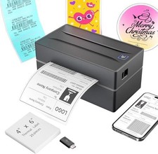 Thermal Shipping Label Printer 4x6 Bluetooth Label Maker for Small Business picture