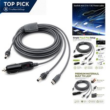 Starlink Mini Satellite Power Cable 16.4ft Waterproof 3-in-1 DC to USB-C for ... picture