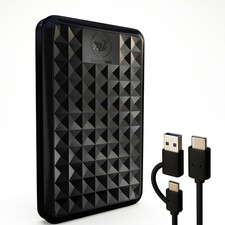 ModusTech Facet 1TB Portable USB-C External Hard Drive - Black picture