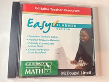Algebra 1 Easy Planner DVD CD ROM Teachers Edition Lesson Plans McDougal Littell picture
