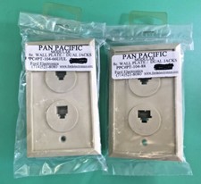 LOT OF 2 PAN PACIFIC PT-104-88 DUAL PHONE JACK picture