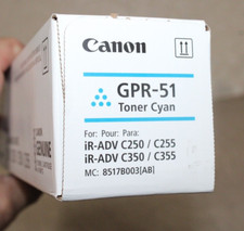 Genuine Canon GPR51 (8517B003)  Cyan Toner Cartridge - NEW SEALED .. picture