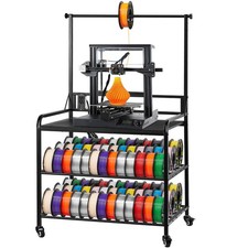 VEVOR 3D Printer Filament Storage Rack 3 Tier Filament Spool Holders Racks picture