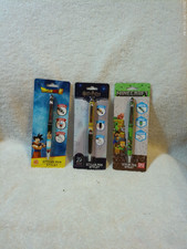 3 Stylus Pens Dragonball, Harry Potter & Minecraft New In Package picture
