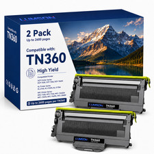 TN360 Toner Cartridge High Yield ForTN-360 MFC-7340 7840W HL-2140 DCP-7030 2Pack picture