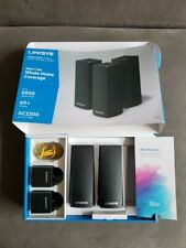 Linksys 3-pack( 1-missing)Velop AC2200 Tri-Band Whole Home Wi-Fi 5 System, Black picture