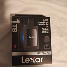 Lexar SL500 1TB Portable SSD USB 3.2 GEN2X2 Magnetic Set BRAND NEW SEALED FAST picture