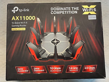 TP-LINK Archer AX11000 Tri-Band Wi-Fi 6 Gaming Router - Black/Red picture