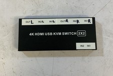 KVM Switch 2x2 4K 60Hz 2 in 2 out Dual Monitor HDMI NS N1B picture