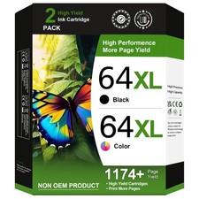 64XL Ink Cartridge Replacement for HP Ink 64 HP 64 Ink for HP 64XL Ink Cartri... picture