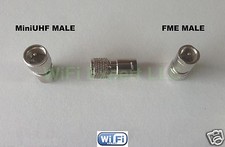 1 x Mini UHF Male Plug to FME MALE Jack RF Coax Adapter Connector Converter US picture