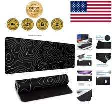 Stylish Large Topographic Mouse Pad - 31.5