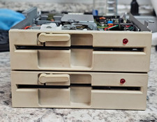 2x NOS Leading Edge Panasonic JU-455-5 360KB Floppy Disk Drives 5.25