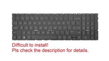 Original US Black Keyboard for HP 17-cp0097nr Non-Backlit picture