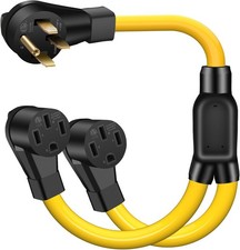 50 AMP Y Splitter Adapter Cord for RV and EV, 4 Prong 250V, NEMA 14-50P to... picture