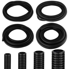 120FT Split Wire Loom, 4pc Flame Retardant PP Cable Sleeve Management picture
