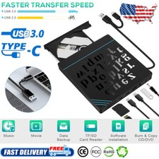 External CD DVD Drive USB Type C Adapter to USB 3.0 Superdrive DVD CD US picture