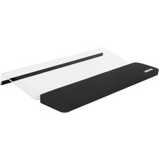 Acrylic Tilted Keyboard Riser Stand with Wrist Rest Support Pad for Desk 16.9 picture