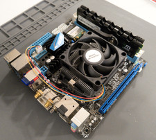 Retro PC Build Kit - ASUS F1A75-I Deluxe FM1 Motherboard AMD A6-3500 CPU 8GB RAM picture