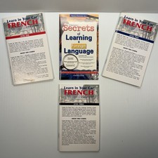 Learn In Your Car.French.Foreign Language.Full 12 CD & All Manuals Set W/Case. picture