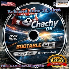 Chachy OS 2026 – Bootable DVD – Modern, Customizable, Powerful Gaming OS picture