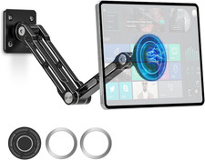 Magnetic Tablet Wall Mount, 360° Rotating Alloy Steel Stand with Magsafe picture