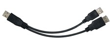 Astrotek USB 2.0 Y Splitter Cable 30cm - Type A Male to Type A Male + Type picture