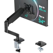 WALI Single Monitor Mount, Gas Spring Arm Arm, Black-Standard  picture