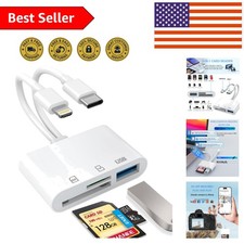 Versatile USB C SD Card Adapter - Lightning, SD, Micro SD Support for iPhones picture