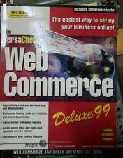 Mips Versa Check Deluxe 99 Software CD-ROM 150 Blank Checks New web commerce 99 picture