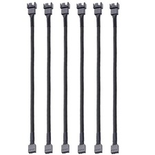 Gebildet 6pcs 4 Pin 26cm PWM Fan Extension Power Cable Connector Case Male to Fe picture