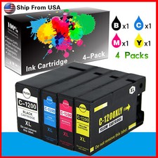 4PK LOTS PGI1200 Ink Cartridge for Maxify MB2120 MB2320 MB2720 Printer BCMY picture