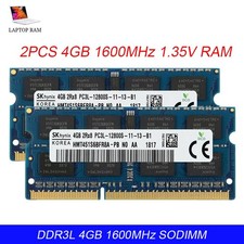 2PCS 4GB Hynix SO-DIMM DDR3L 1600MHz PC3L-12800 Laptop RAM Memory 2Rx8 Non-ECC picture