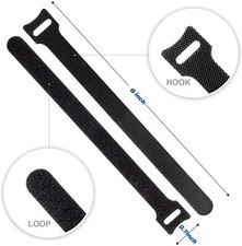 6- Color Microfiber  Straps Hook Loop Reusable Fastening Cable  Ties Wholesale picture