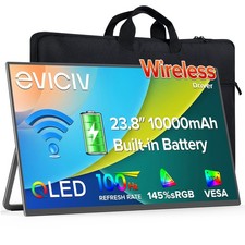 EVICIV 1080P Wireless Portable Monitor with Battery 24