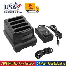For Zebra TC53 TC58 TC73 TC78 BT-000442 4-Slot Battery Charger Cradle With Power picture