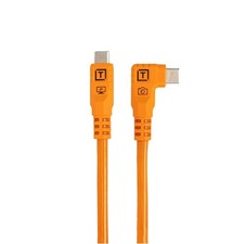 Tether Tools TetherPro Optima 10G 1.6' USB-C Right Angle Pigtail Cable picture