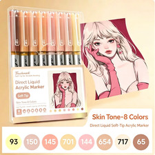 Touchmark Liquid Acrylic Marker Soft Tip Metallic Highlight 3D Model Painting picture
