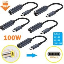 5PCS Laptop Charger Converter USB Type C Power Adapter For Lenovo Thinkpad 7909 picture