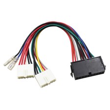 ATX 20Pin To 2 Port 6Pin AT PSU Supply Power Cable For Computer 286 386 486 586 picture