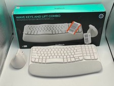 Logitech Wave Keys & Lift Vertical Mouse - Ergonomic Wireless Keyboard and Mouse picture