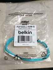 Belkin F2F402LL-02M-G Fiber Optic Duplex Patch Cable Network 2m 10GB Aqua LC picture