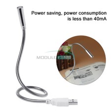 Portable USB Flexible Night Light PC Notebook Laptop LED Lamp Soft White Light picture